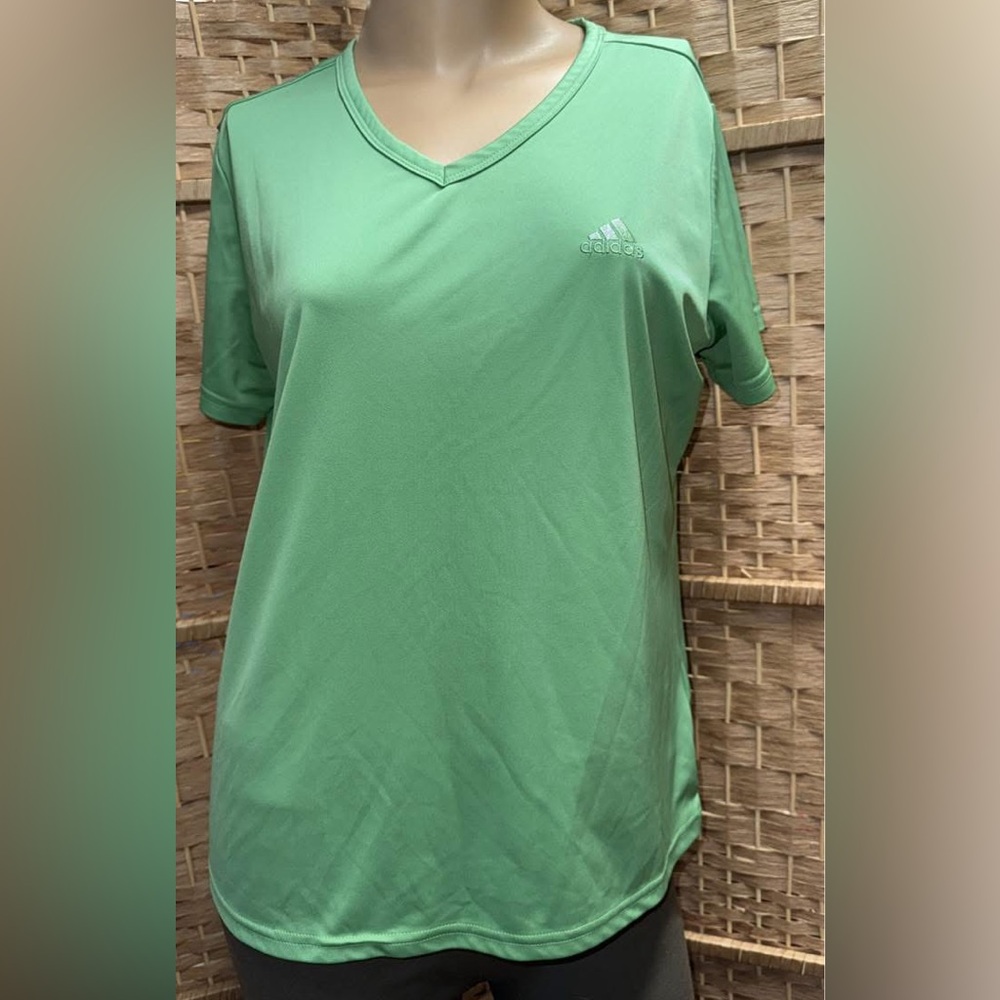 Adidas Green Short Sleeve Relaxed T-Shirt